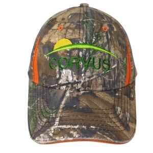 Corvus Strapback Baseball Cap Multicolor One Size Adjustable Camouflage Dri-Duck